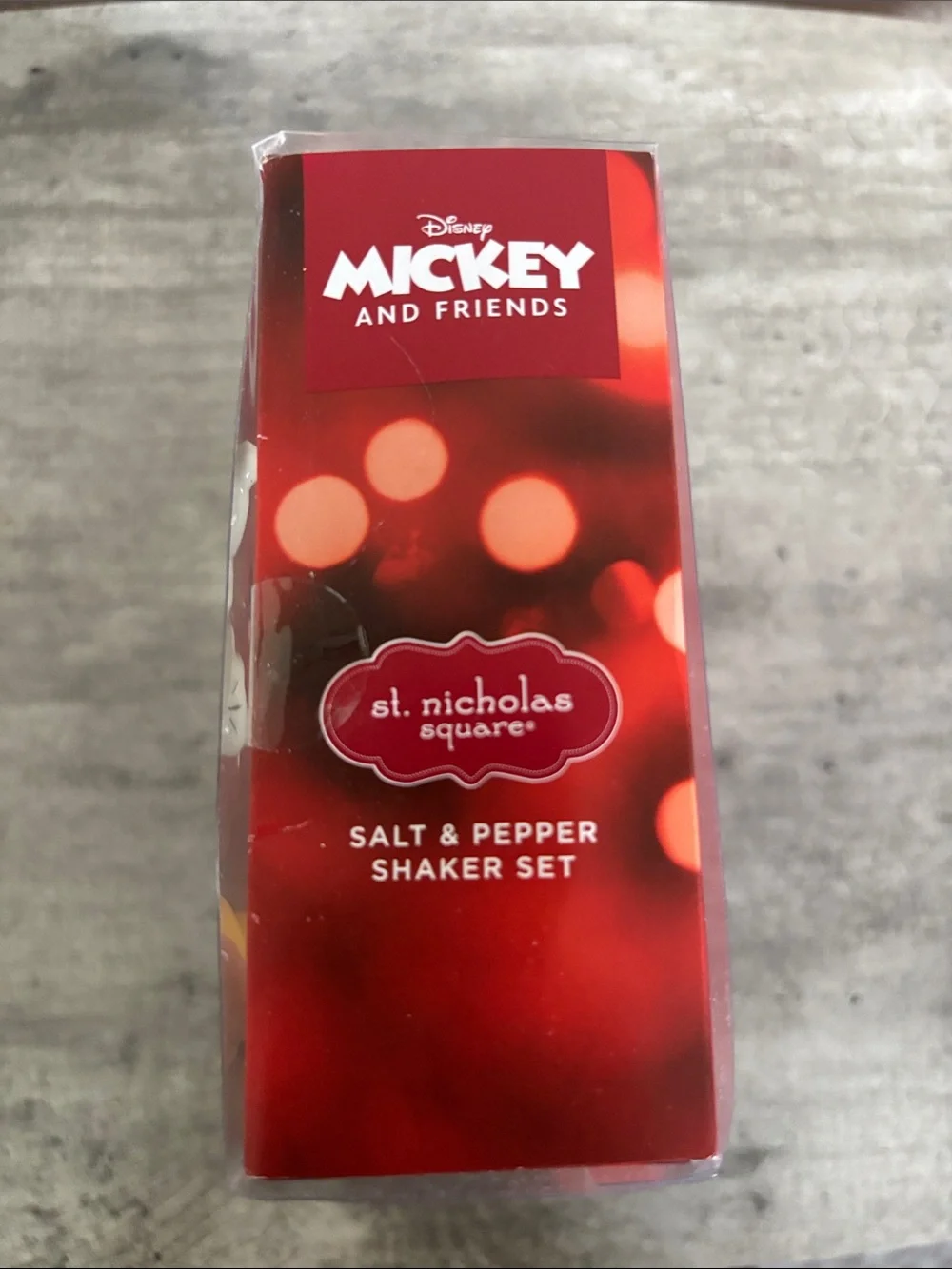 Mickey & Minnie Ceramic Salt and Pepper Shakers - Red, Yellow, Black